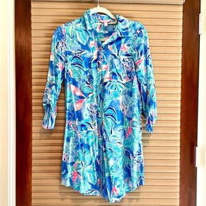Lilly Pulitzer coverup shirt dress XXS